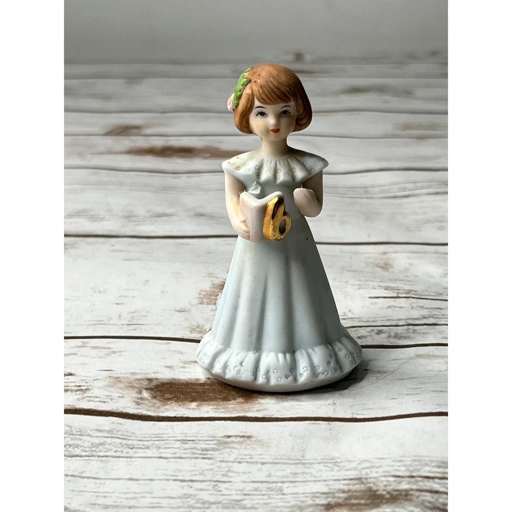 Enesco Growing Up Birthday‎ Girls Porcelain Figurines Lot of 4